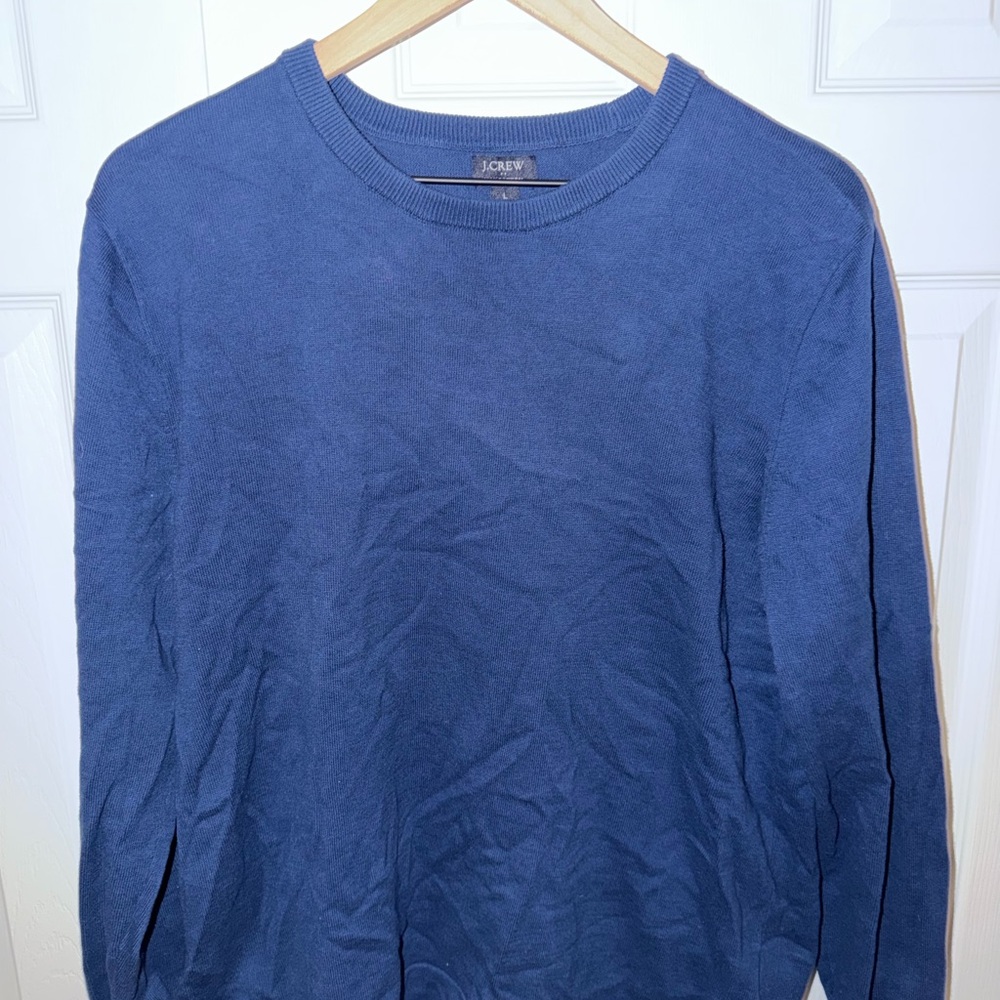 J. Crew Men's Classic Navy Crewneck Sweater